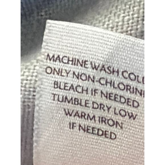 J.Jill 100% Linen flax colored double breasted vest with pockets! M petite - Picture 6 of 7